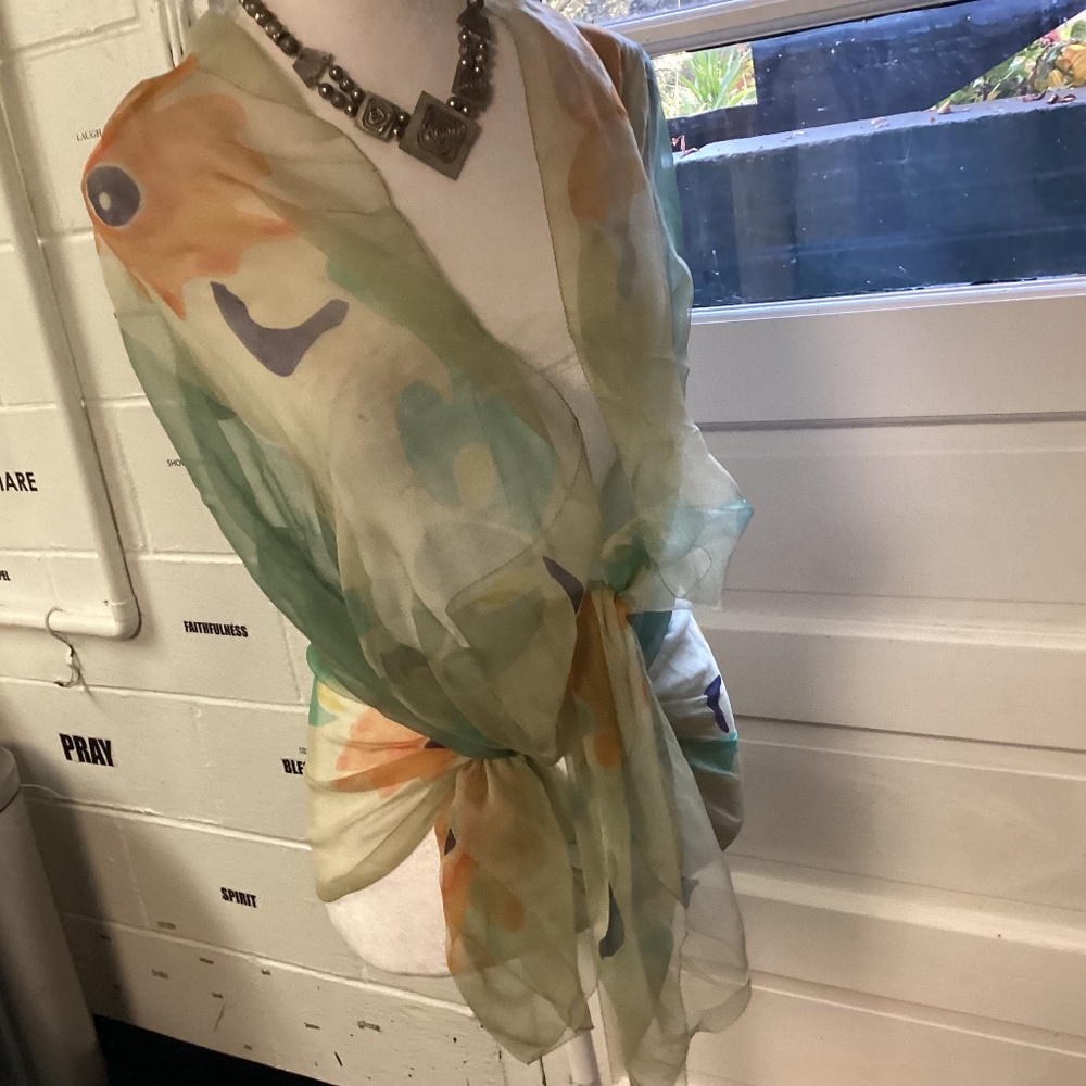 Beautiful SHAWL.  WRAPmid-century modern vibes